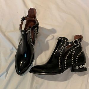 Jeffery Campbell Black Metal Studs Boot Size 10